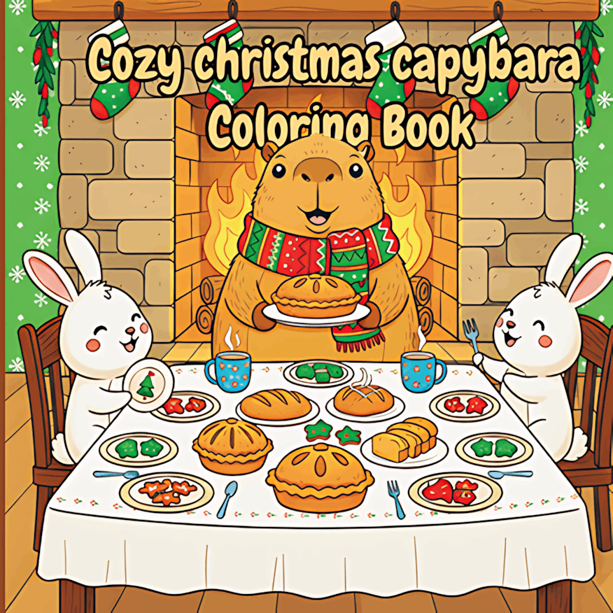 Cozy Christmas Capybara